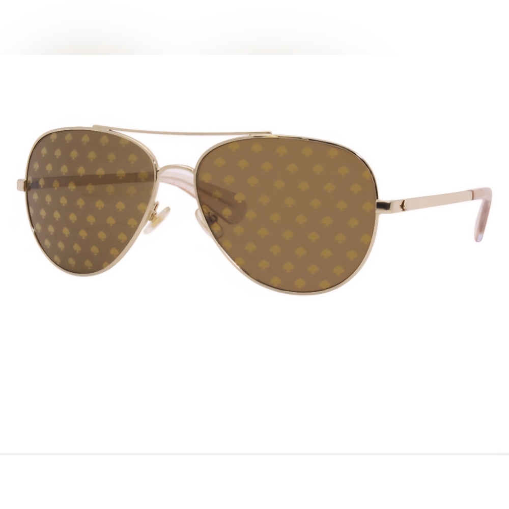 Kate Spade Gold Aviator Sunglasses